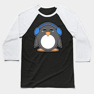 Penguin With Cap Baseball T-Shirt